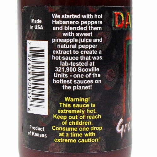 Da'Bomb Ground Zero Hot Sauce Extra Hot Pepper Extract 321,900 Scoville