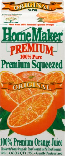 HomeMaker® Original Premium Orange Juice Perspective: back