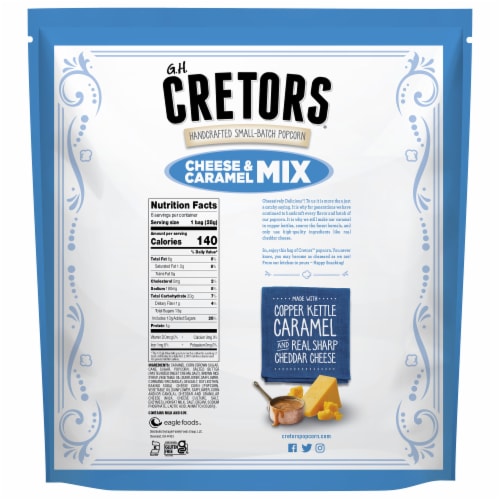 G.H. Cretors® Cheese and Caramel Mix Popcorn Multipack Perspective: back