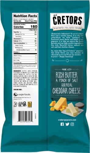 G. H. Cretors® Butter & Cheddar Mix Flavored Popped Popcorn Perspective: back