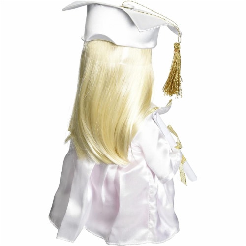 Precious Moments Doll Graduate Blonde 12 inch doll Perspective: back