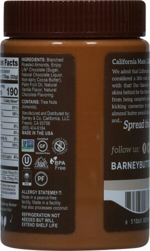 Barney Butter Nut Butter Almond Chocolate Perspective: back