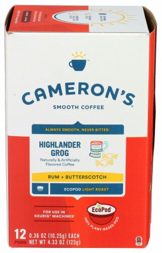 Camerons Highlander Grog Coffee Pods Perspective: back