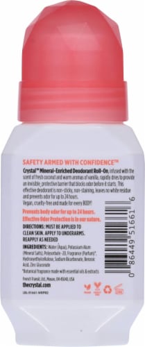Crystal Body Deodorant Vanila Coconut Perspective: back