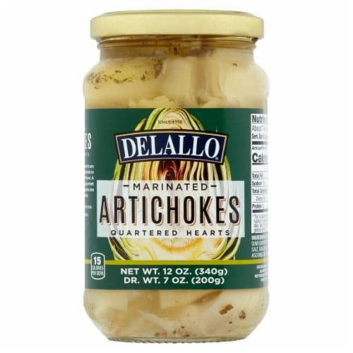Delallo Artichoke Heart Marinated 12 oz Perspective: back
