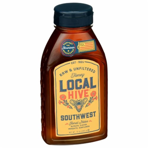 Local Hive Raw and Unfiltered Southwest Honey Perspective: back