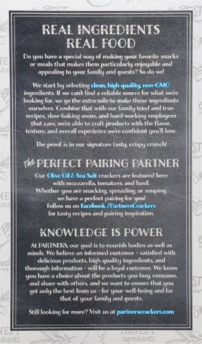 Partners Cracker Olive & Sea Salt Perspective: back