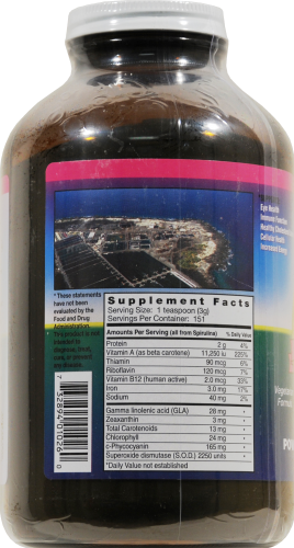 Nutrex Hawaiin Spirulina Pacifica Powder Perspective: back