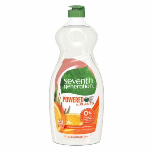 Seventh Generation Clementine Zest & Lemongrass Dish Liquid Soap Perspective: back