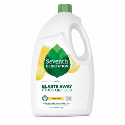 Seventh Generation Lemon Scent Dishwasher Detergent Gel Perspective: back