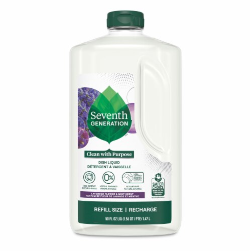 Seventh Generation Lavender Floral & Mint Dish Liquid Soap Perspective: back