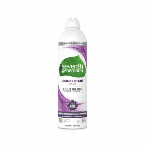 Seventh Generation Lavender Vanilla & Thyme Disinfecting Spray Perspective: back