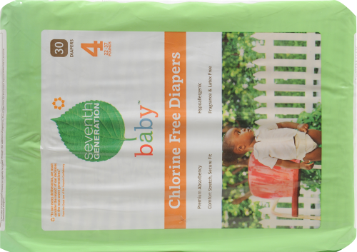 Seventh Generation Diapers Stage 4 Perspective: back