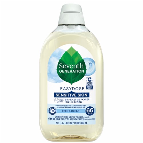 Seventh Generation Easydose Free and Clear Laundry Detergent Perspective: back