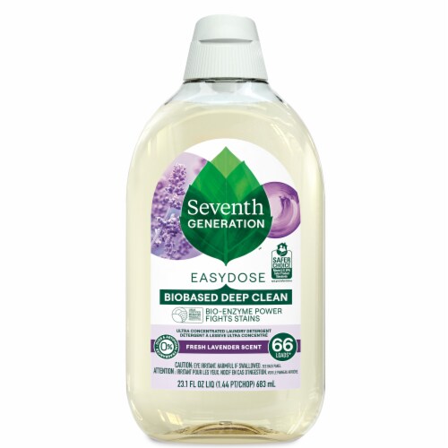 Seventh Generation EasyDose Fresh Lavender Laundry Detergent Perspective: back