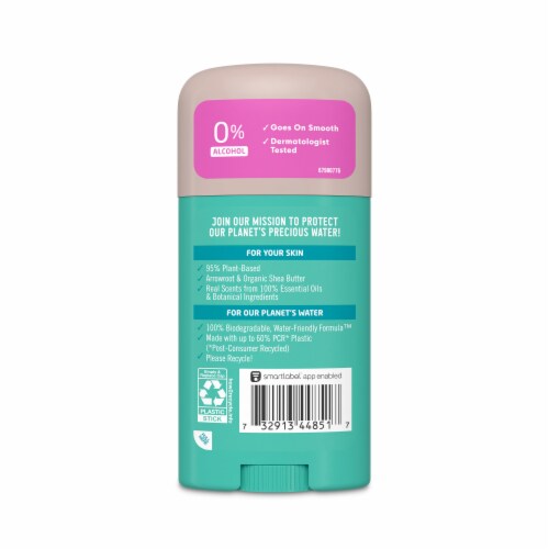 Seventh Generation Powder Fresh Aluminum Free Solid Deodorant Perspective: back