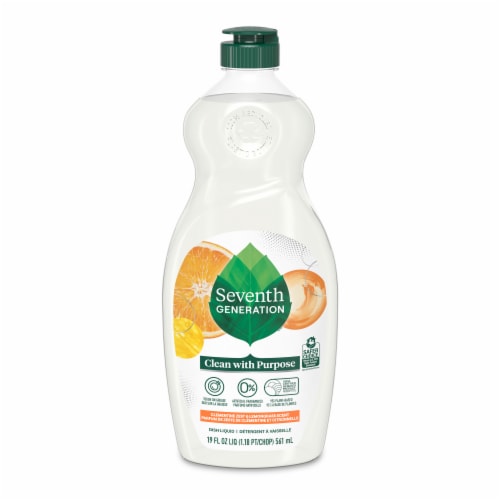 Seventh Generation Clementine Zest Lemongrass Dish Liquid Soap Perspective: back