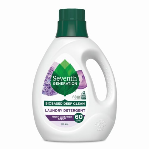 Seventh Generation Lavender Liquid Laundry Detergent Perspective: back