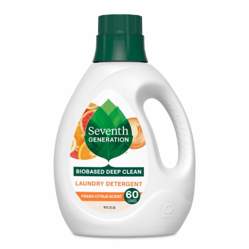 Seventh Generation Fresh Citrus Liquid Laundry Detergent Perspective: back