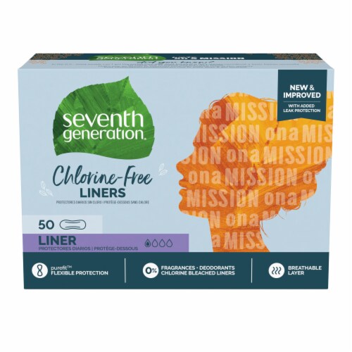 Seventh Generation Light Absorbency Pantiliners Pads Perspective: back