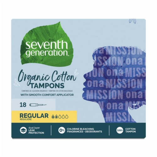 Seventh Generation Regular Absorbency Tampons Perspective: back