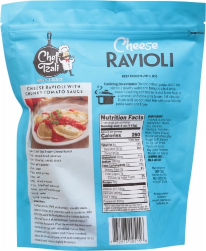 Chef Tzali Cheese Ravioli Perspective: back
