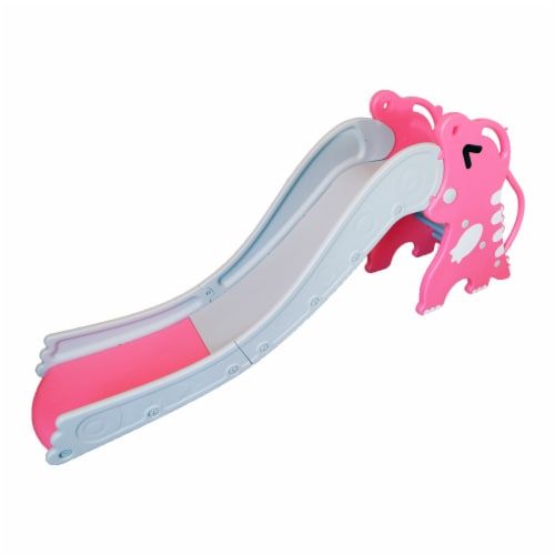 TR LAYNE Indoor or Outdoor Kids Character Slide. Toddler Dino Theme Slide. Perspective: back