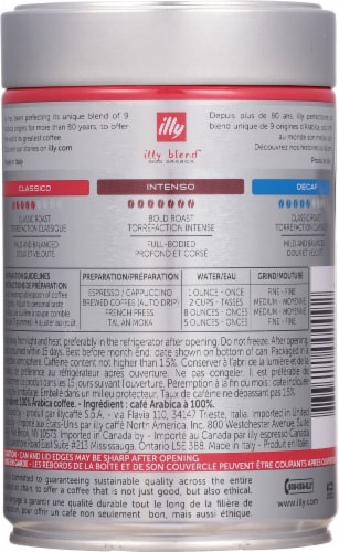 Illy® Classico illy™ Blend Medium Roast Whole Bean Coffee Perspective: back