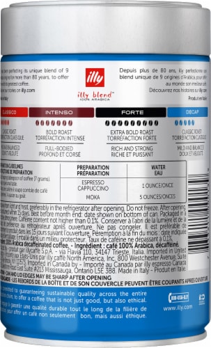 Illy Caffè Decaf Medium Roast Ground Coffee Perspective: back