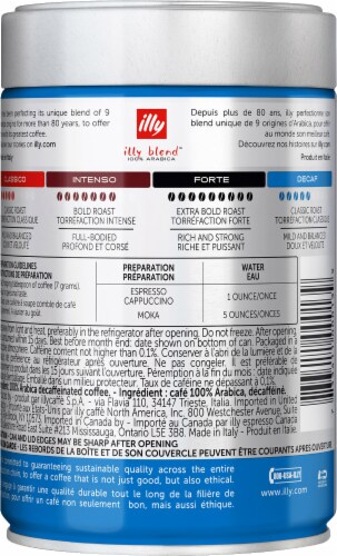Illy Caffè Decaf Medium Roast Ground Coffee Perspective: back