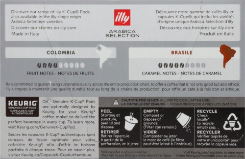 Illy Caffè Brasile Arabica Selection K-Cup Coffee Pods Perspective: back