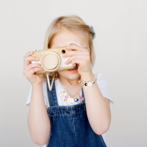 DoraDreamDeko 8th Birthday Silver Necklace, Charm Bracelet, Gifts for Girls Perspective: back