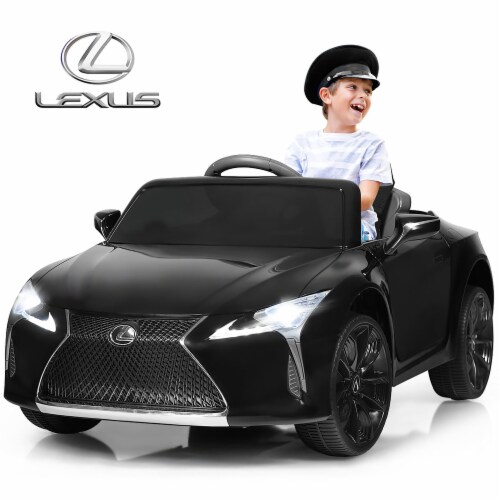 Costway 12V Kids Ride on Car Lexus LC500 Licensed Remote Control Electric Vehicle Black 42 x24.5 x17.5 Metro Market