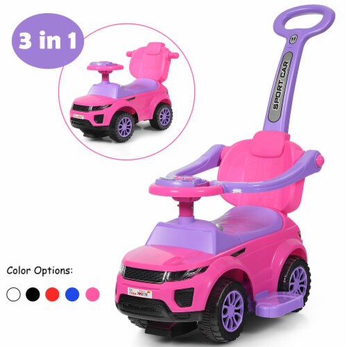 Pink car stroller sale