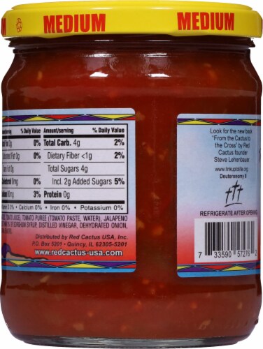 Red Cactus America's Sweet Salsa Medium Perspective: back