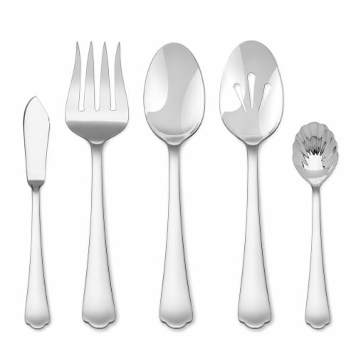 Hampton Forge Victoria Flatware Set - Silver Perspective: back