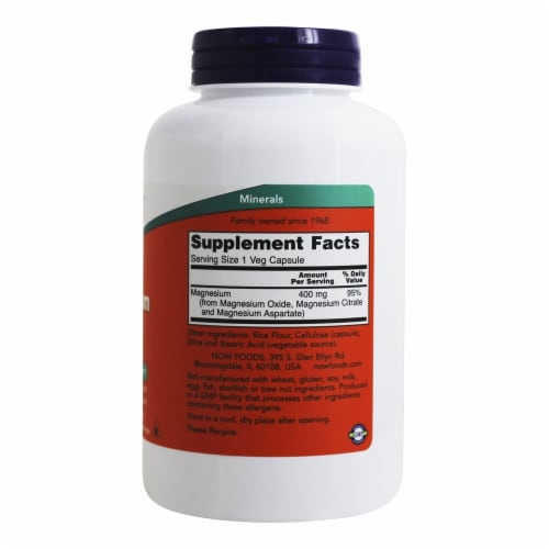 MAGNESIUM 400mg 180 VCAPS Perspective: back