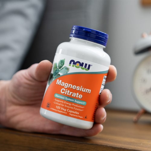 Now® Health Magnesium Citrate Capsules Perspective: back