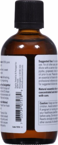 NOW® Orange Essential Oil Perspective: back