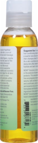 NOW® Certified Organic Jojoba Moisterizing Oil Perspective: back