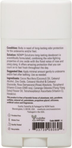 NOW® Rose + Ylang Ylang Long Lasting Deodorant Perspective: back