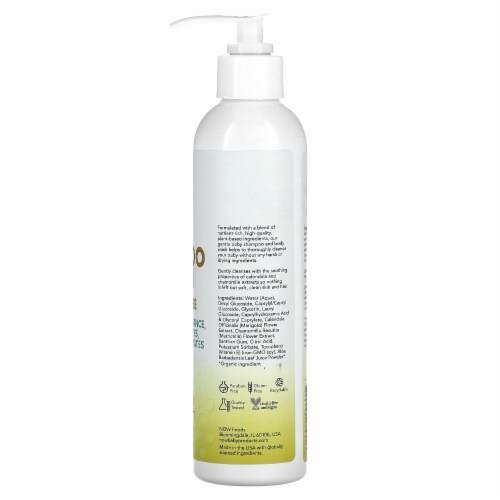 NOW Baby, Gentle Shampoo & Wash, Fragrance Free with No Artificial Fragrance, Parabens, Perspective: back
