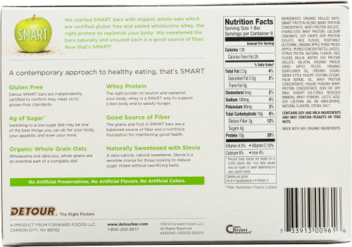 Detour Smart Apple Cinnamon Whey Protein Bars Perspective: back
