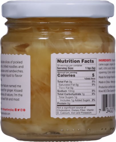 The Ginger People® Organic Pickled Sushi Ginger Perspective: back