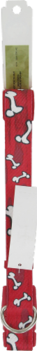Alliance Red Bones Large Dog Collar Perspective: back