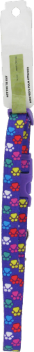 Alliance Purple Paws Small/Medium Dog Collar Perspective: back