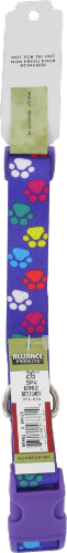 Alliance Purple Paws Large Dog Collar Perspective: back