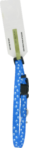 Alliance Blue Paw Print Extra Small Dog Collar Perspective: back