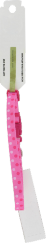 Alliance® Pink Dots Extra Small Dog Collar Perspective: back