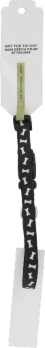 Alliance Black Bones Extra Small Dog Collar Perspective: back